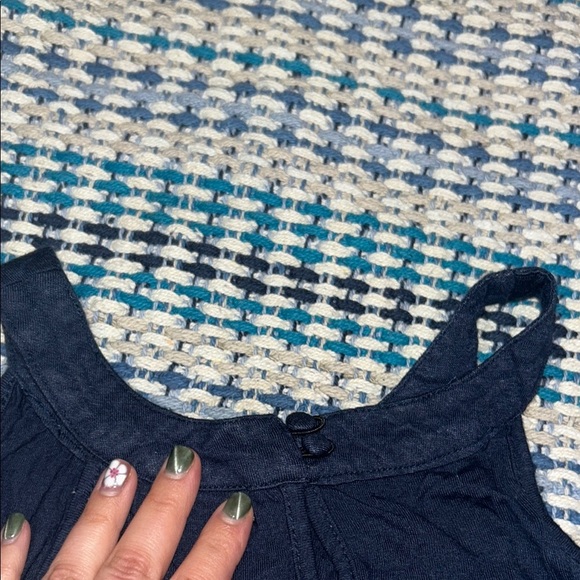 Elephant Print Tank Top Bandana Navy Blue - Picture 5 of 5